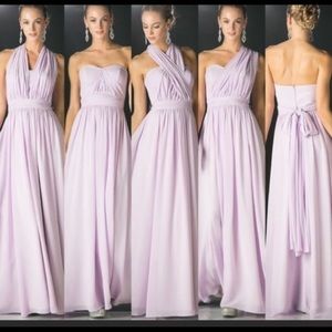David’s bridal multi way bridesmaid dress size 16 in “regency” (dark purple)